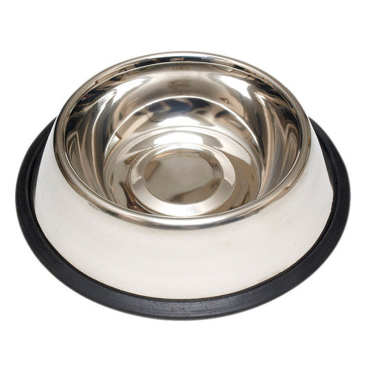 Hilo Silver Plain Stainless Steel 32 oz Pet Dish For Dog