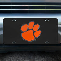 3D Black License Plate