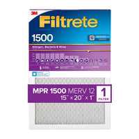 3M Filtrete 15 in. W x 20 in. H x 1 in. D 12 MERV Pleated Air Filter (Pack of 4)