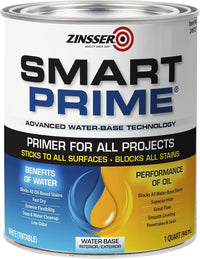 Zinsser Smart Prime White Water-Based Primer 1 qt