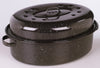 Granite Ware Porcelain Enamel Covered Roaster 20 lb Black (Pack of 4)