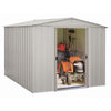 Arrow 10 ft. x 10 ft. Metal Vertical Peak Storage Shed without Floor Kit