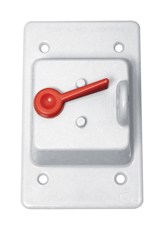 Sigma Engineered Solutions Rectangle Plastic 1 gang Toggle Switch Cover