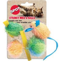 Spot Stringy Mice & Ball W/Catnip