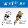 Linzer Pro Impact 1.5 in. W Flat Paint Brush (Pack of 6).