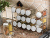 Polder 7.5 in. H X 11 in. W X 3.5 in. D Silver 3 Tier Spice Rack
