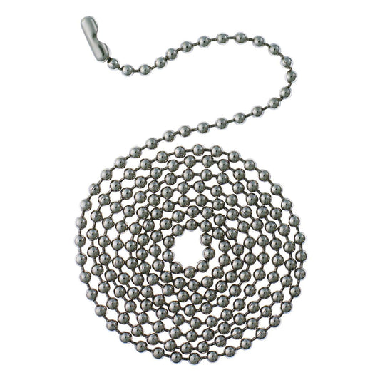 Westinghouse .011 Gauge Gray Stainless Steel Decorative Chain 1/8 in. D 36 in.