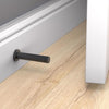 National Hardware Cooper 1 in. W X 3 in. L Aluminum Matte Black Door Stop Mounts to door and wall .6