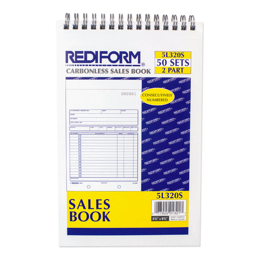 Rediform 5-1/2 in. W X 7-7/8 in. L Sales Book 50 sheet