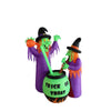 A Holiday Company 6 ft. LED Prelit Witches w/Cauldron Inflatable