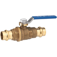 Homewerks 3/4 in. Brass Press Ball Valve Full Port Lever