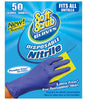 Soft Scrub Nitrile Disposable Gloves One Size Fits Most Blue Powder Free 50 pk