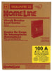 Square D HomeLine 100 amps 120/240 V 6 space 12 circuits Flush Mount Main Lug Load Center