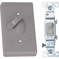 Sigma Electric Rectangle Die-Cast Metal 1 gang 4.57 in. H X 2.83 in. W Toggle Switch and Cover