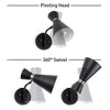 Globe Electric Belmont 1-Light Satin Black Hourglass Wall Sconce
