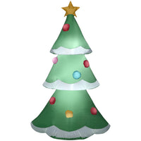 Gemmy Inflatable Christmas Tree with Snowy Layers 48 in. Inflatable (Pack of 6)