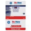 GE Re-New White Silicone Kitchen and Bath Caulk Sealant 9.5 oz (Pack of 12)