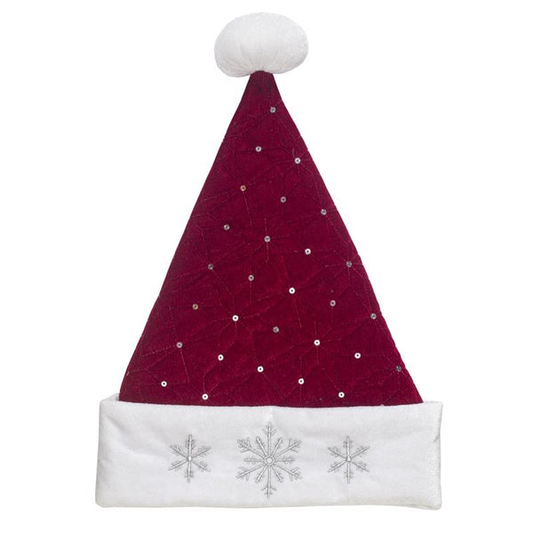 Dyno 17 in. Quilted Velvet Santa Hat 1 pk (Pack of 12)