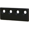 National Hardware 3-1/8 in. L Matte Black Steel Sliding Door Hardware Connecting Adapter 1 pk