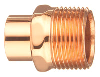 Pipe Fitting, Street Adapter, Wrot Copper, 1/2-In. MPT (A)