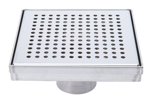 BK Products 2 in. D Nickel Square Shower Drain