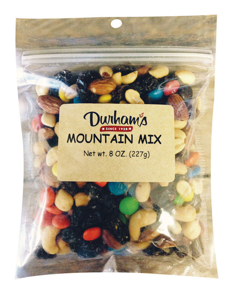 Mezcla de frutos secos, pasas y chocolate de Durhams, bolsa de 8 oz (paquete de 12)