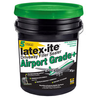 Latex-ite Airport Grade+ Flat Black Asphalt Driveway Sealer 4.75 gal