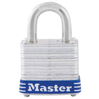 Master Lock 1 in. H X 1-1/8 in. W Laminated Steel 4-Pin Cylinder Exterior Padlock