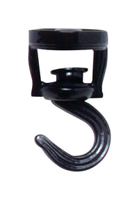 Panacea Black Steel 3-9/16 in. H Swivel Swag Hook 1 pk