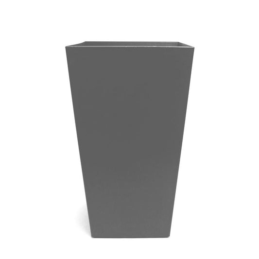 Bloem Charcoal Plastic Square Tall Finley Planter 20 H x 11.5 W x 11.5 D in.