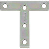 National Hardware 4 in. H X 4 in. W Zinc-Plated Steel Tee Plate