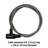 Master Lock 3/8 in. D X 72 in. L Vinyl Coated Steel Locking Cable - Deal of The Week