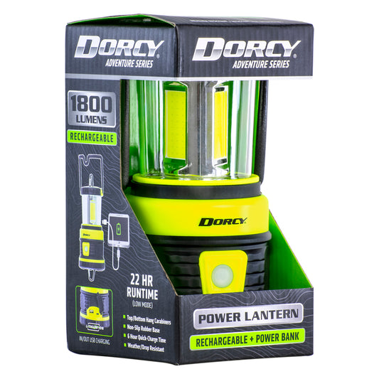 Dorcy Adventure Series 1800 lm Black/Yellow LED Camping Lantern