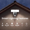 Feit Smart Home Motion-Sensing Hardwired LED White Smart-Enabled Security Floodlight