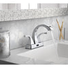 Homewerks Chrome Motion Sensing Modern Centerset Bathroom Sink Faucet 4 in.
