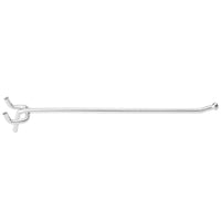 Pegboard Single Angle Hook, Galvanized Steel, Fits 1/4-In., Board 8-In. 