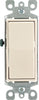 Leviton Decora 15 amps Three Pole Rocker AC Quiet Switch Light Almond 1 pk - Deal of The Week