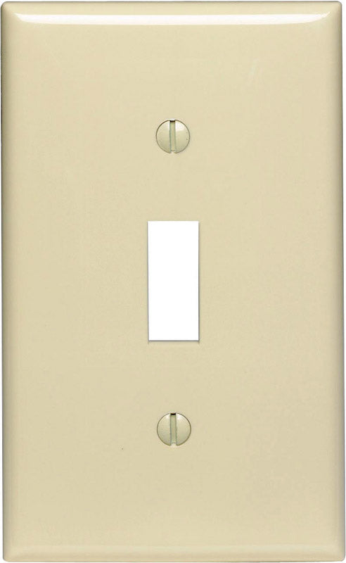 Leviton Midway Ivory 1 gang Nylon Toggle Wall Plate 1 pk (Pack of 20)