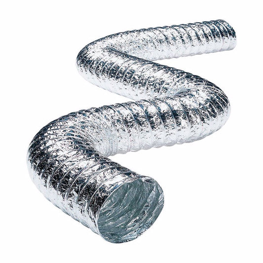 Deflect-O 4 in. W X 300 in. L Metallic White Aluminum Dryer Vent (Pack of 6)