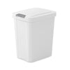 Sterilite 7.5 gal White Polypropylene TouchTop Locking Wastebasket (Pack of 4)