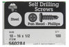 Hillman No. 10-16 X 1/2 in. L Phillips Pan Head Self- Drilling Screws 100 pk