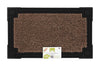 GrassWorx Clean Machine 30 in. L X 18 in. W Black/Brown AstroTurf Door Mat