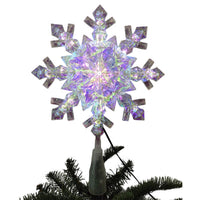 Celebrations LED Cool White Snowflake Tree Topper 9.25 in. (Pack of 6)
