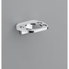 Oakbrook Collection Chrome Silver Die Cast Zinc Toothbrush/Tumbler Holder