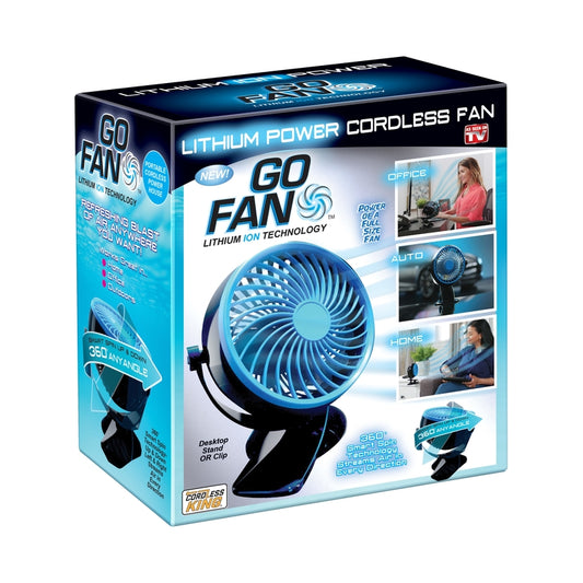 Go Fan Plastic Cordless Rechargeable Fan