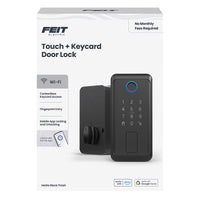 Feit Electric Matte Black Metal Electric Touch Screen Entry Lock