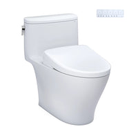 TOTO® WASHLET®+ Nexus® One-Piece Elongated 1.28 GPF Toilet with S7A Contemporary Bidet Seat, Cotton White - MW6424736CEFG#01