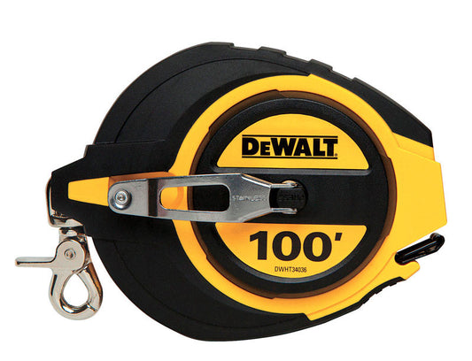 DeWalt 100 ft. L X 0.38 in. W Closed Case Long Tape Measure 1 pk