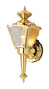 Westinghouse Polished Brass Switch Incandescent Wall Lantern
