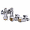 SharkBite 1/2 in. Push X 3/8 in. Compression Brass Straight Stop Valve